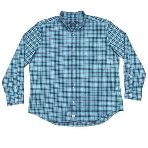 Vineyard Vines Flannel Shirt Mens 2XL Classic Fit Murray Plaid Button Up